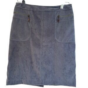 J.McLaughlin‎ Gray Pencil Skirt Zipper Pockets Career Business Casual Women's 4